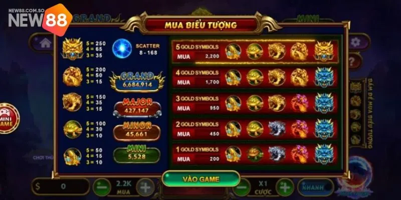 Kho Báu Tứ Linh New88 - Game Nổ Hũ Ăn Khách Top 1 Hiện Nay